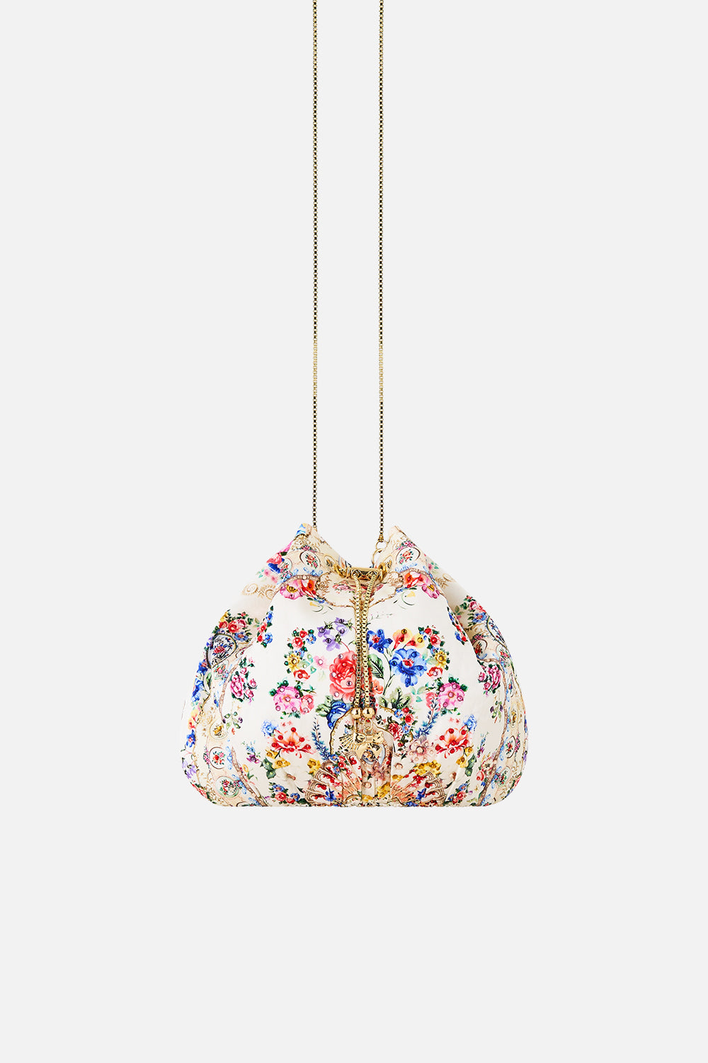 The CAMILLA DRAWSTRING POUCH BAG I LEFT MY HEART IN GRANADAI LEFT MY HEART IN GRANADA