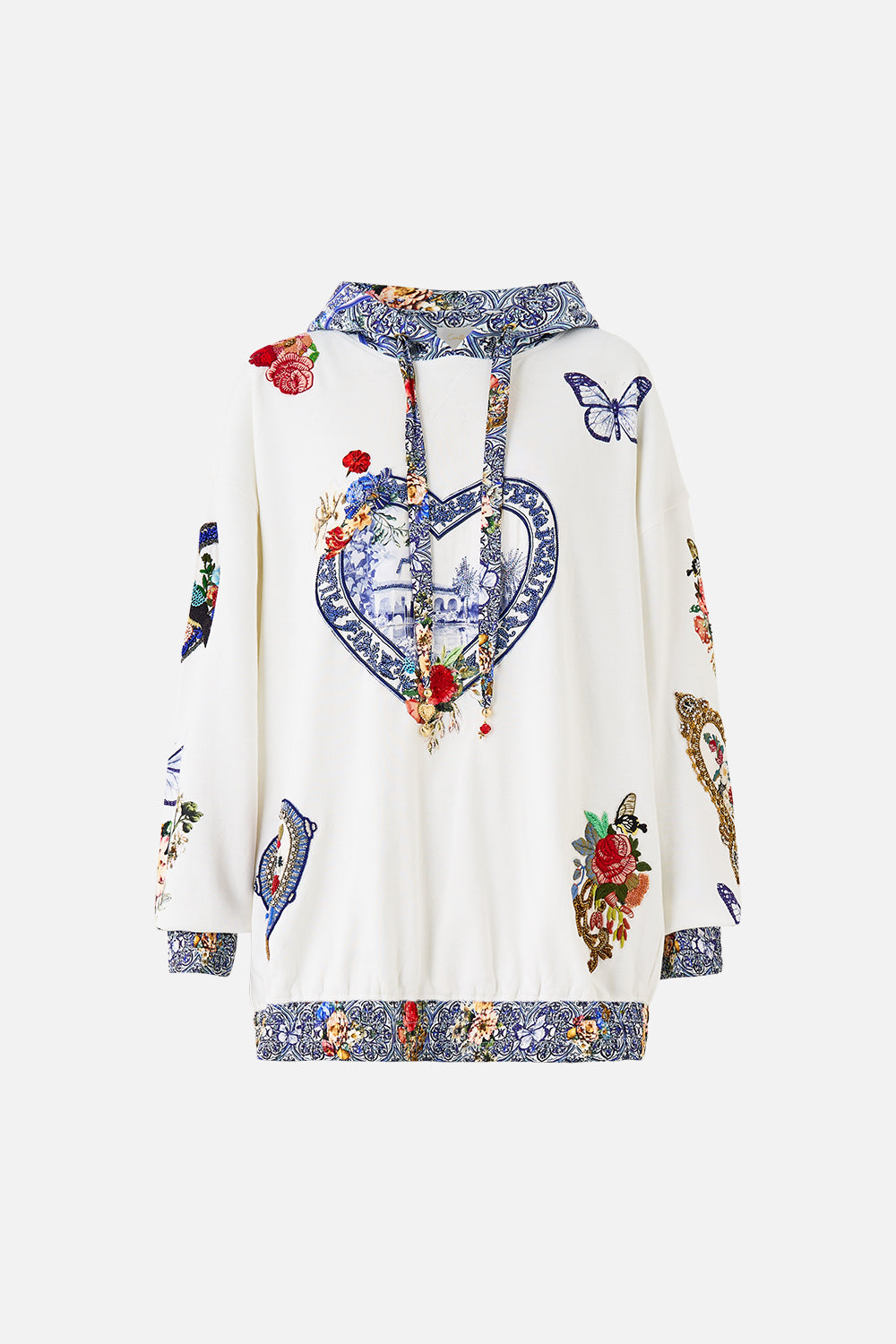 SILK BAND OVERSIZED HOODIE WITH POCKETS THE POTTERY PARLOUR
