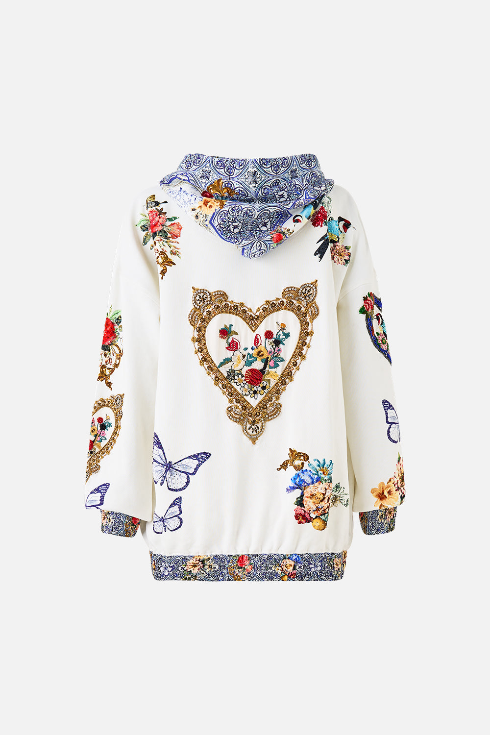 SILK BAND OVERSIZED HOODIE WITH POCKETS THE POTTERY PARLOUR