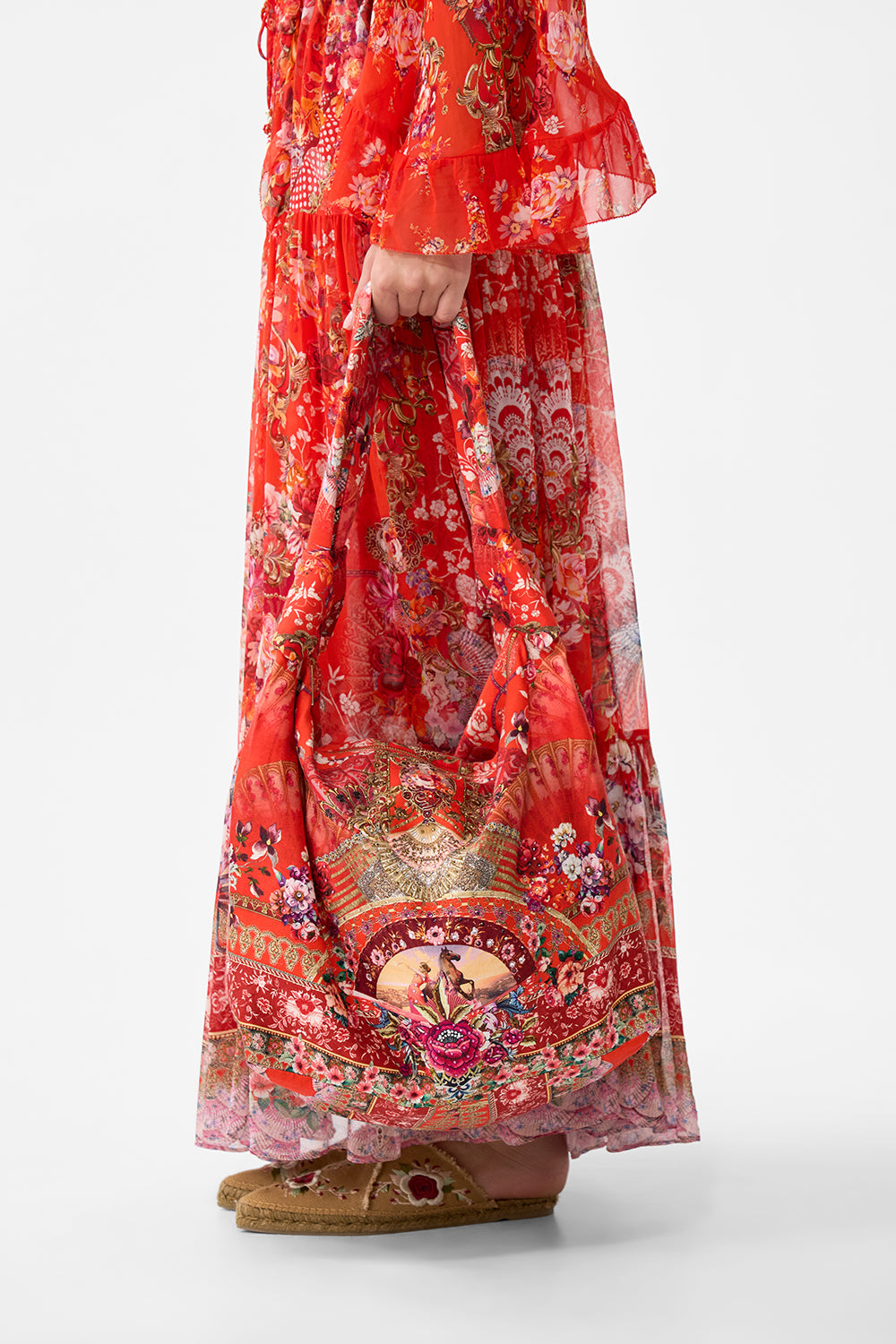 SLOUCH SHOULDER BAG WITH KNOT DETAILS OLÉ OLÉ