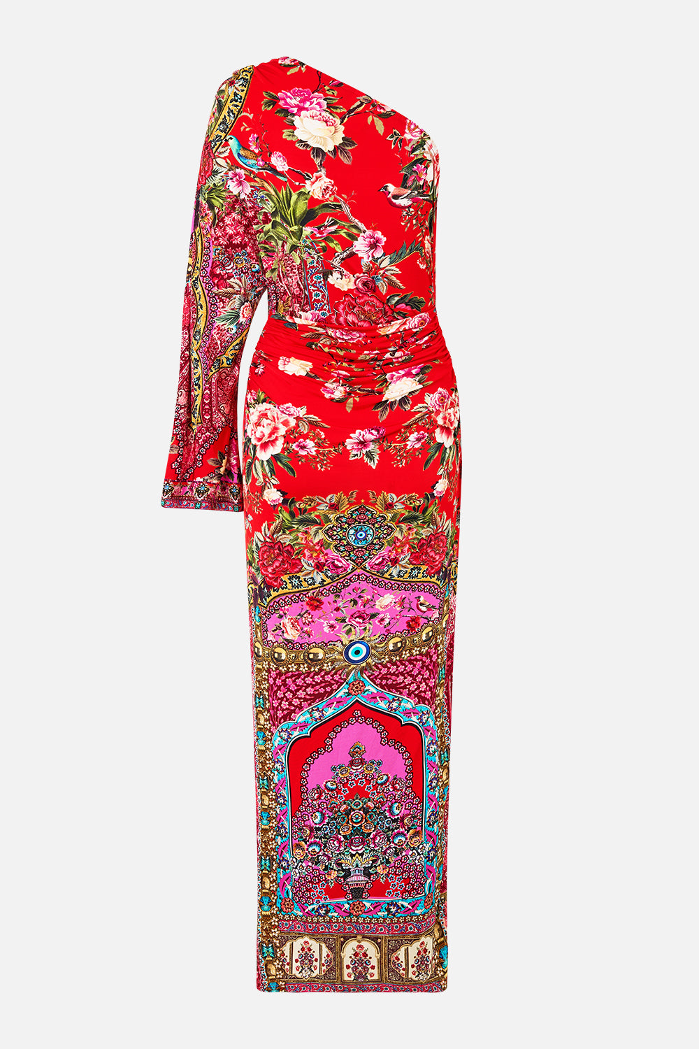 The CAMILLA ONE SHOULDER JERSEY DRESS HEIRLOOM EMPIRE