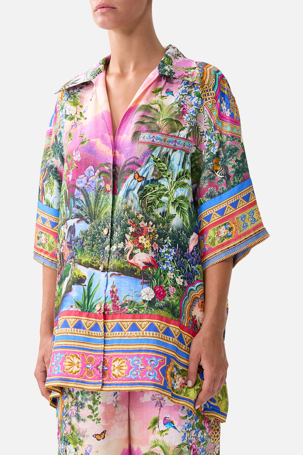 The CAMILLA OVERSIZED SHIRT WITH POCKET TURKISH DELIGHT