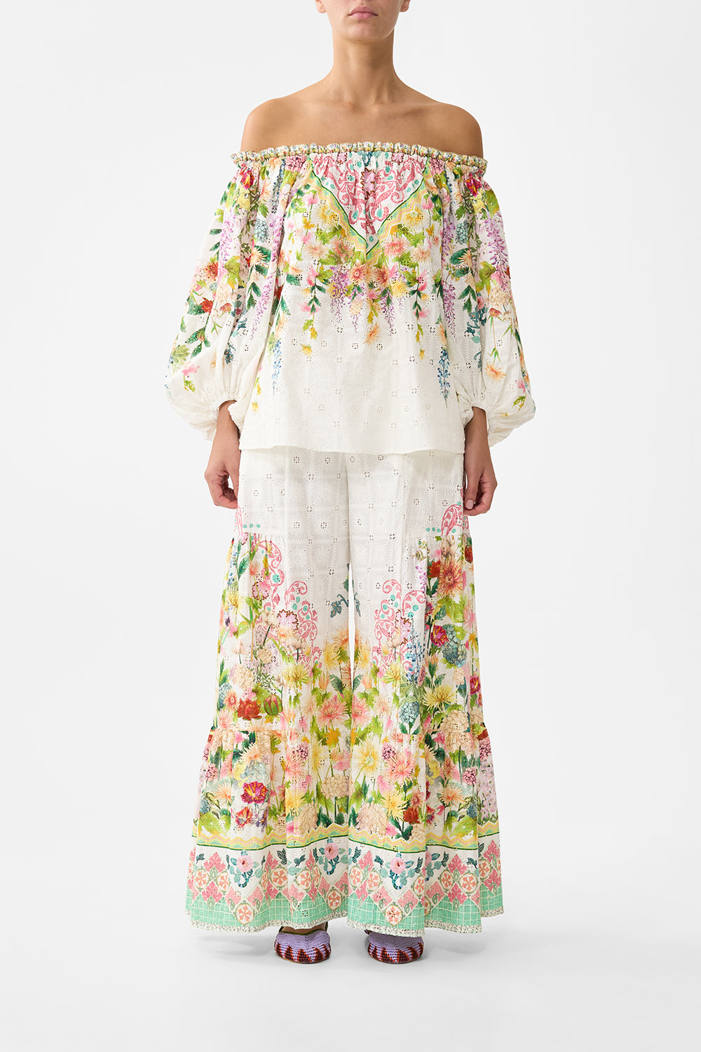 TROUSER WITH TIERED PANELS THE CALL OF CATALONIA