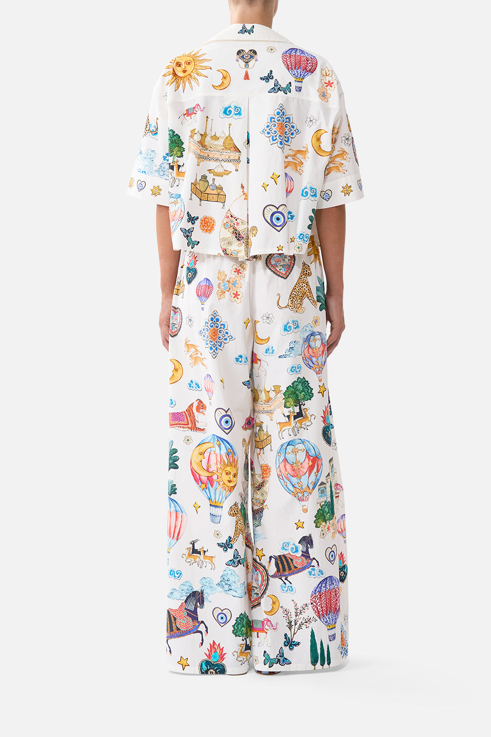 CROPPED CAMP COLLAR BLOUSE KAPADOKYA KITSCH