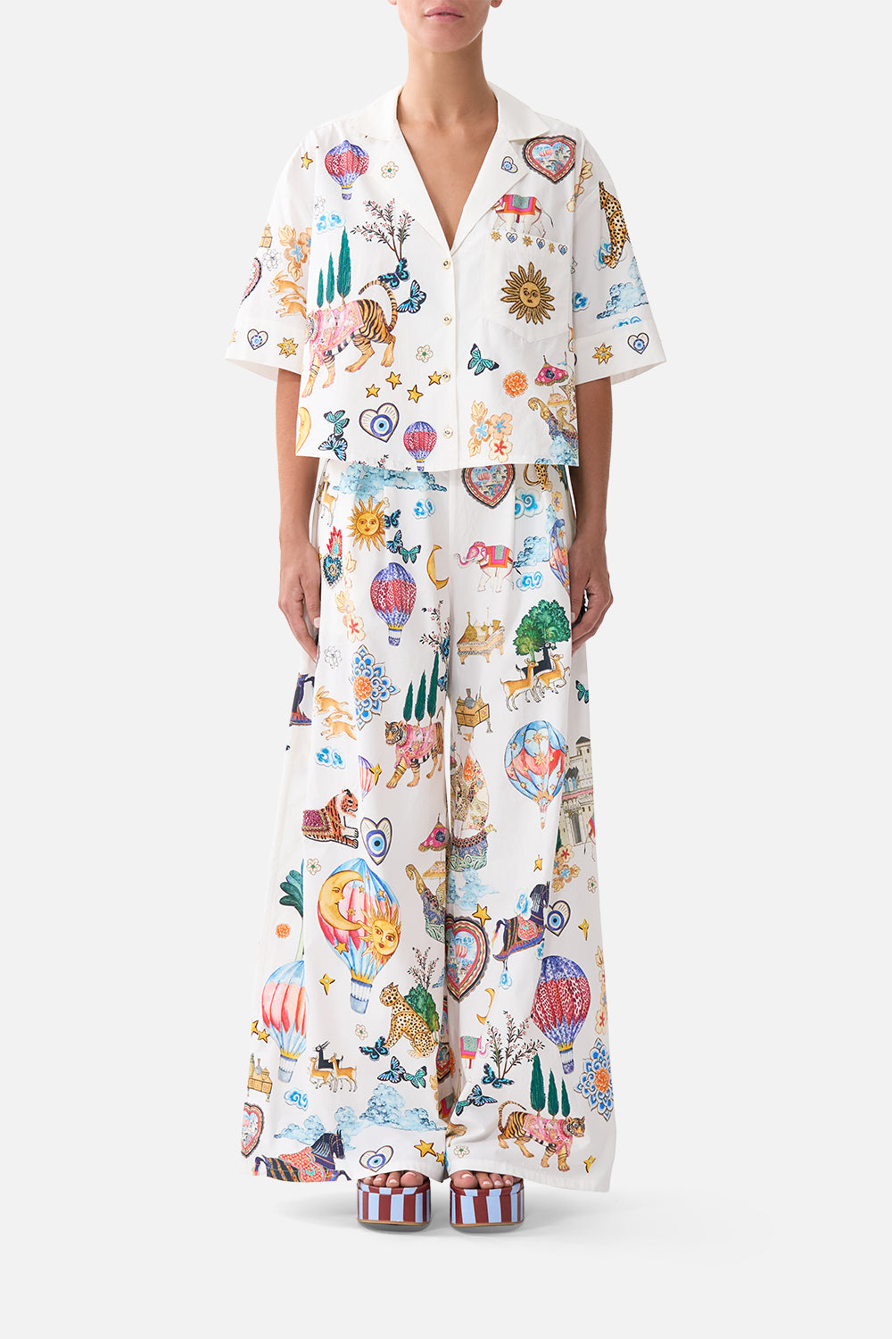 The CAMILLA TUCK FRONT PANT KAPADOKYA KITSCHKAPADOKYA KITSCH