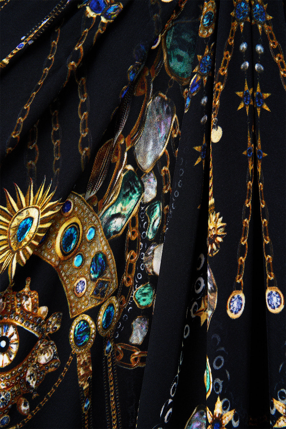 The CAMILLA V NECK GATHERED JERSEY DRESS AMULETS AND ALCHEMY