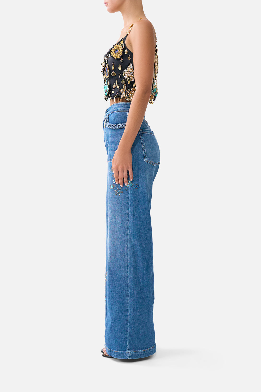 The CAMILLA BIAS CROP CAMI AMULETS AND ALCHEMY