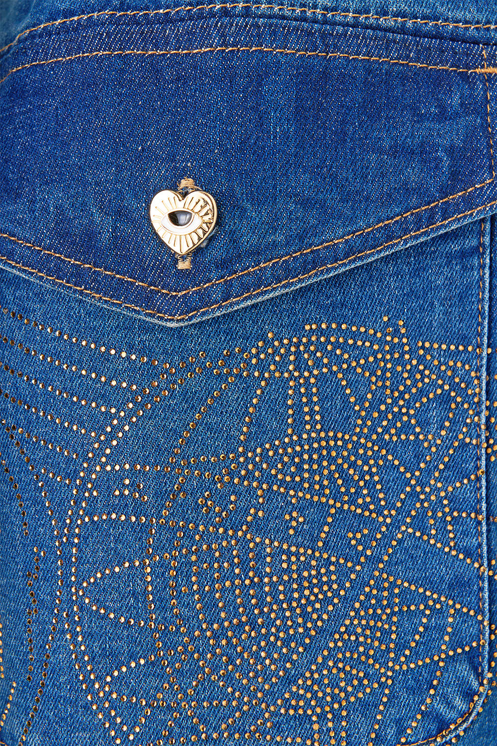 JENNA ZODIAC ZONE BELTED MINI DRESS DENIM