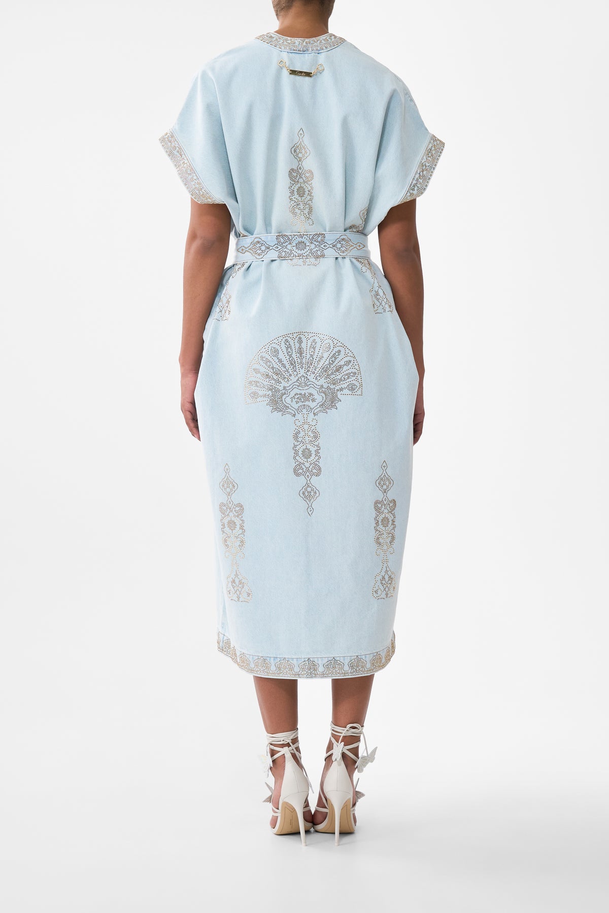 ALIKA ISTANBUL ALCHEMY BELTED KAFTAN DENIM