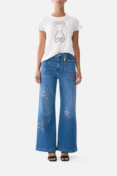 JENNA TURKIYE TALISMAN HIGH WAISTED FLARE DENIM