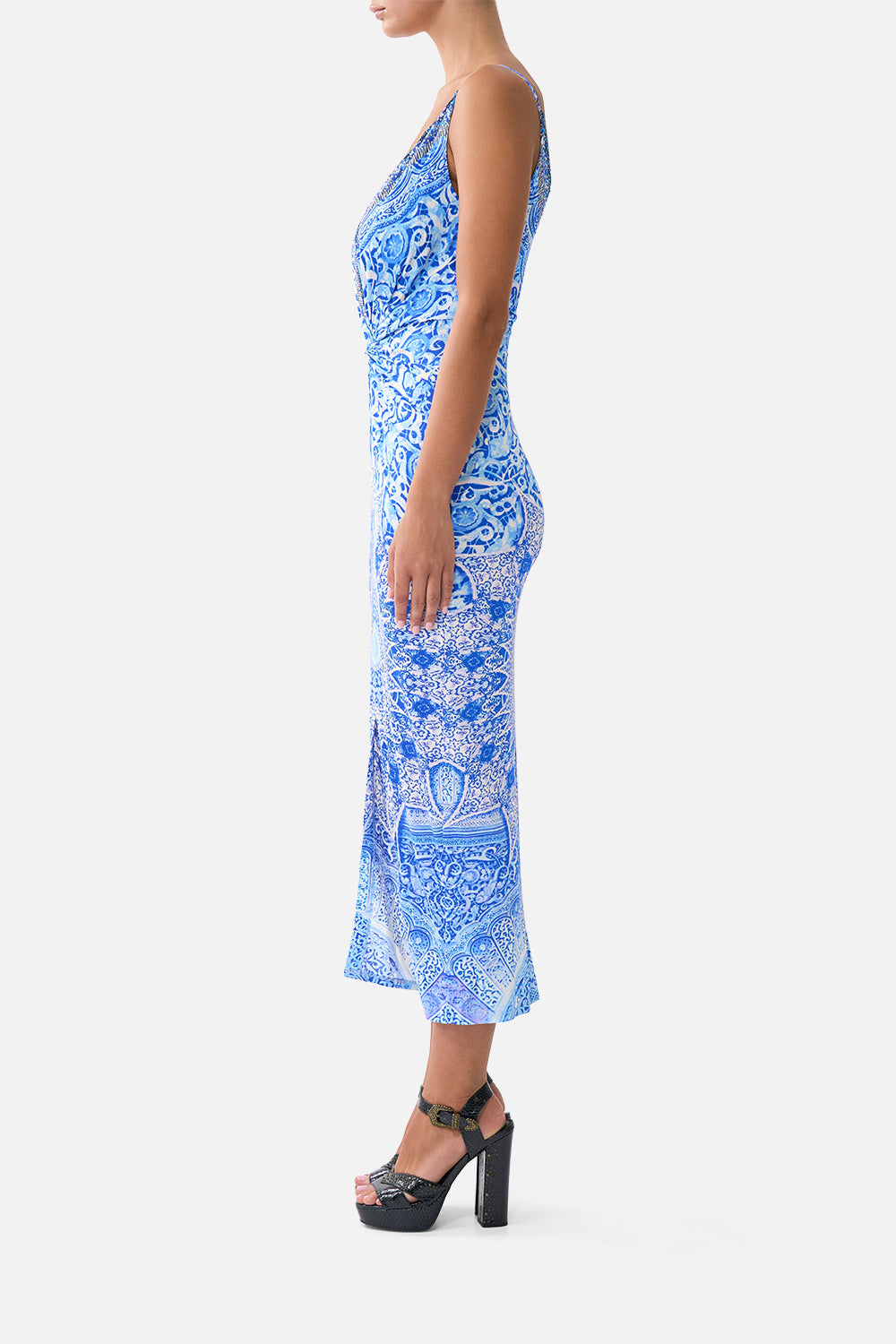 The CAMILLA STRAPPY DRESS WITH TWIST FRONT THE BOSPHOROUS