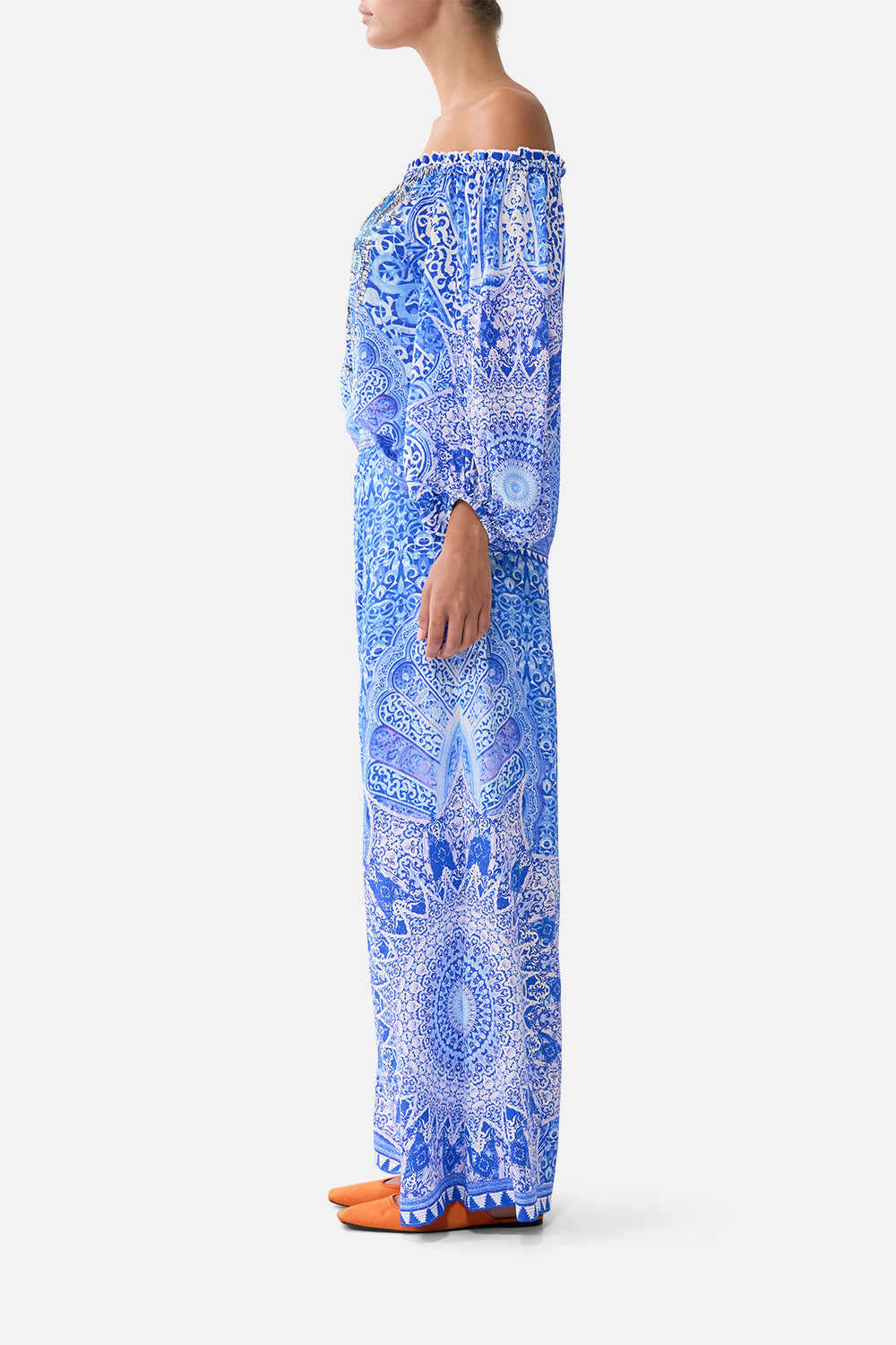 The CAMILLA FRILL OFF SHOULDER TOP THE BOSPHOROUS
