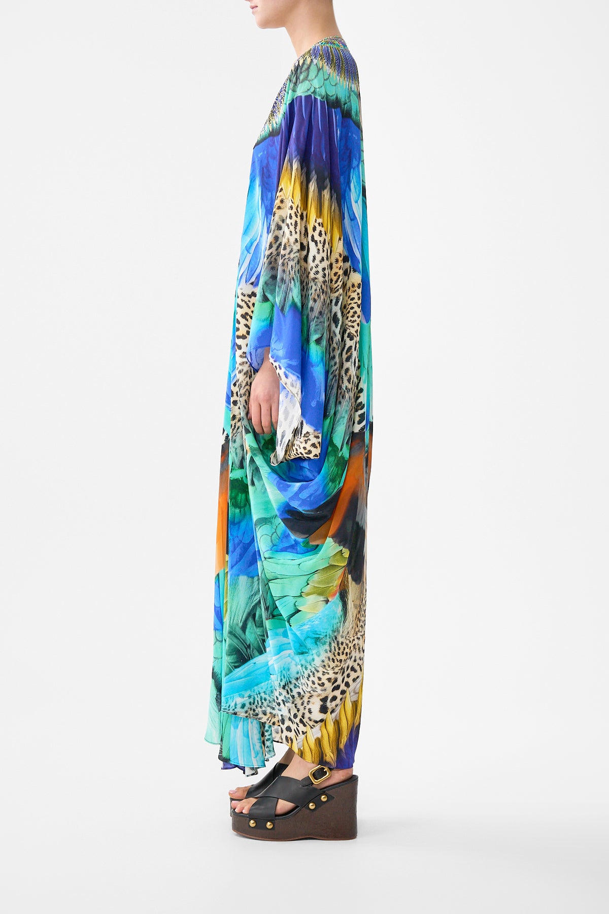 T SHAPE LONG KAFTAN JUNGLE FLIGHT