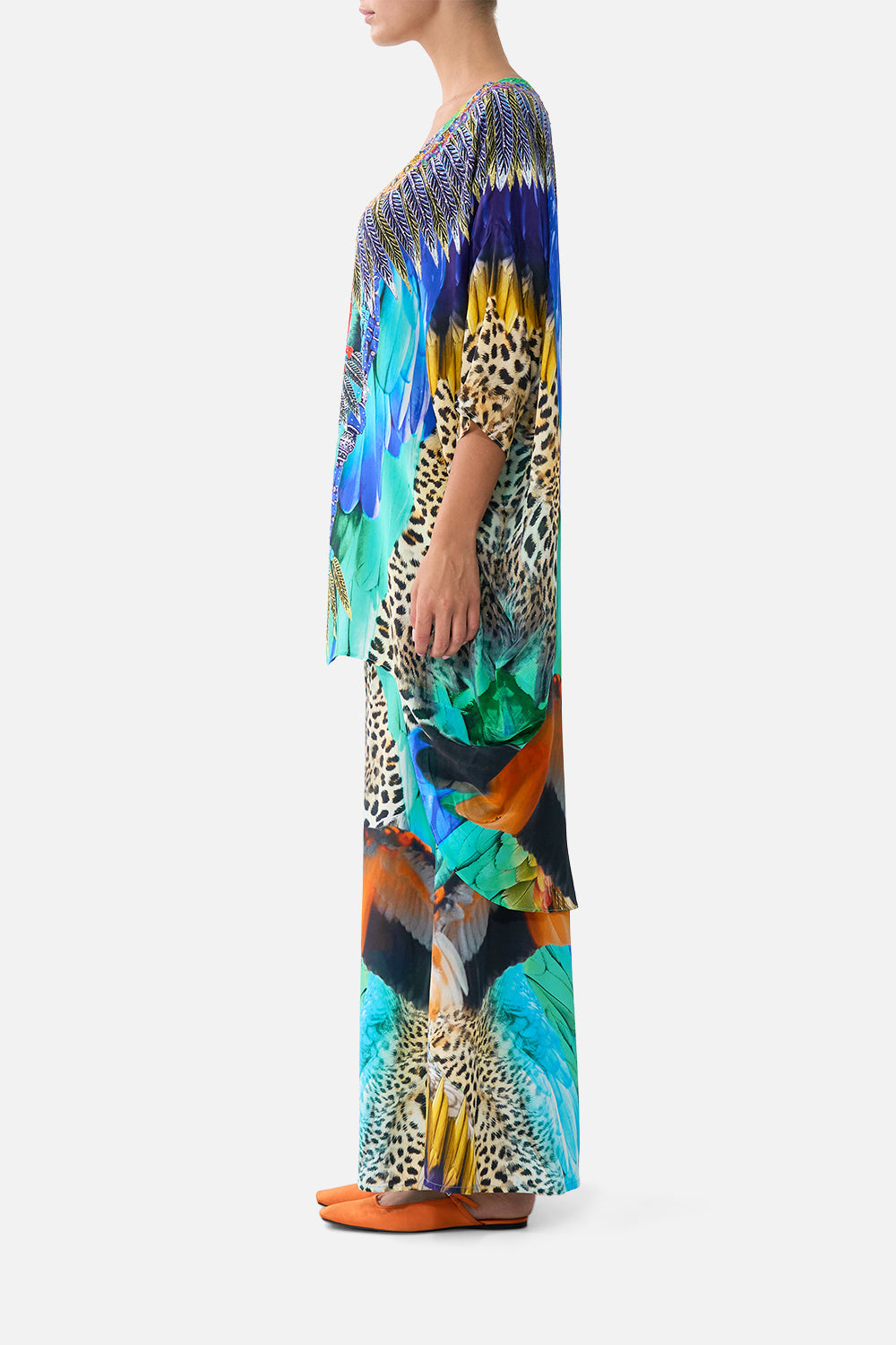The CAMILLA SCOOP BACK HEM DRESS JUNGLE FLIGHT