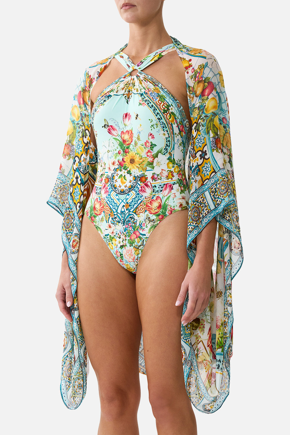 The CAMILLA SILK CHIFFON SHRUG MAGIC OF THE MERCADO