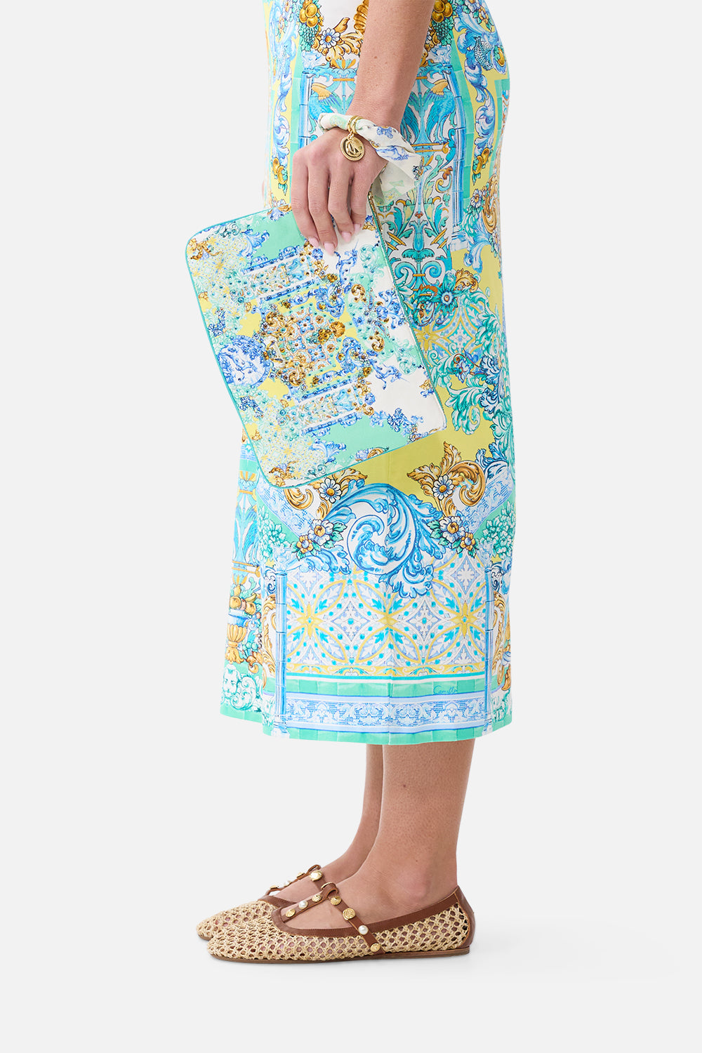 SCARF CLUTCH DIAL UP THE TILES