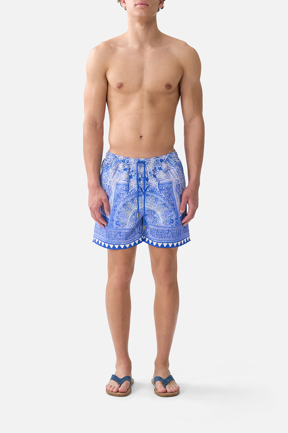 The CAMILLA MID LENGTH BOARDSHORT WITH ELASTIC WAIST THE BOSPHOROUSTHE BOSPHOROUS