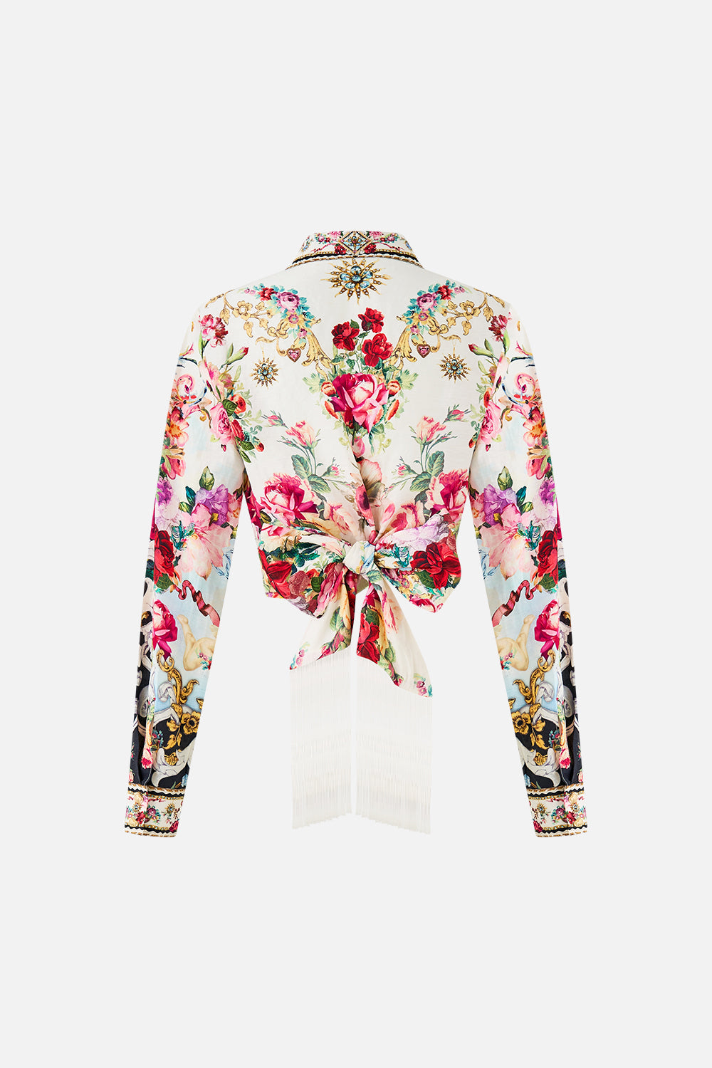 CROPPED WRAP SHIRT WITH TIE TORERO LIBERTINE