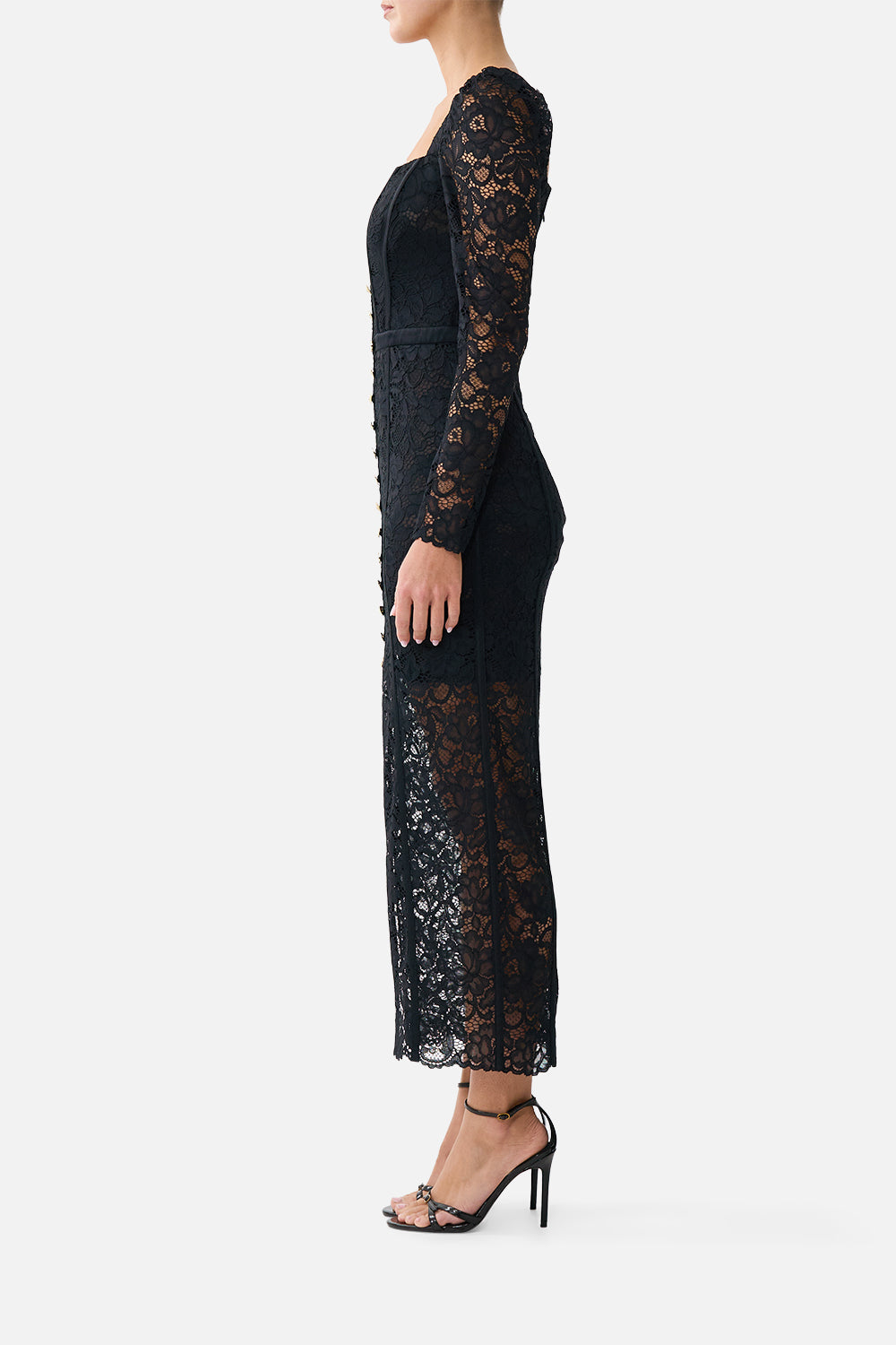 The CAMILLA BUST DETAIL DRESS WITH LONG SLEEVE TAURUS RISING
