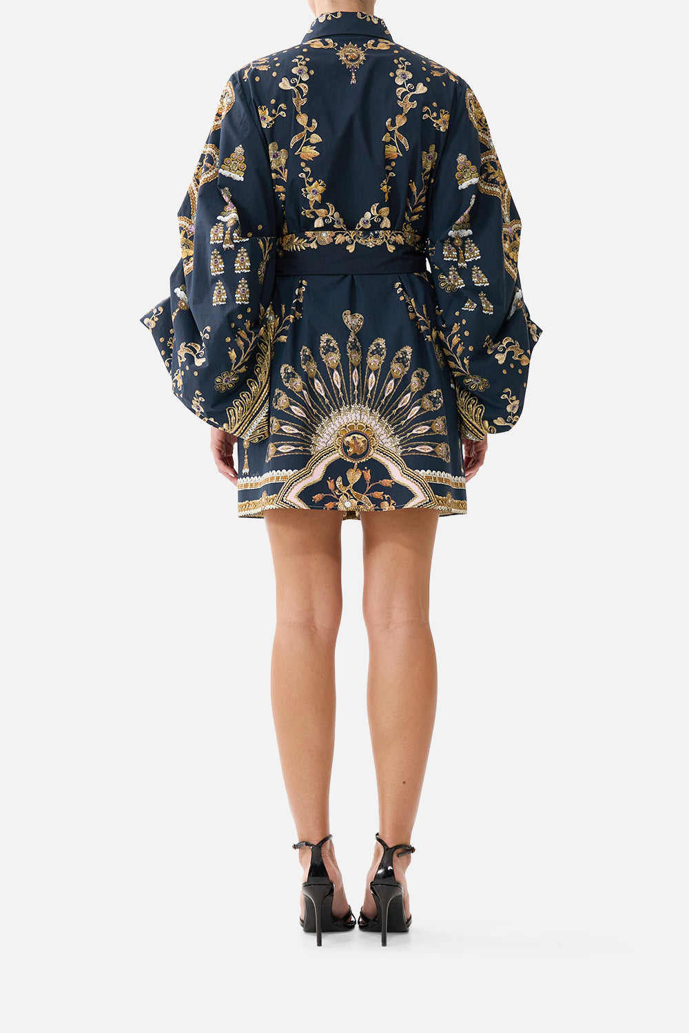 The CAMILLA VOLUME SLEEVE SHIRT DRESS WITH TIE TAURUS RISING