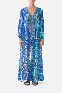 LACE UP BLOUSE THE SAPPHIRE SERPENT