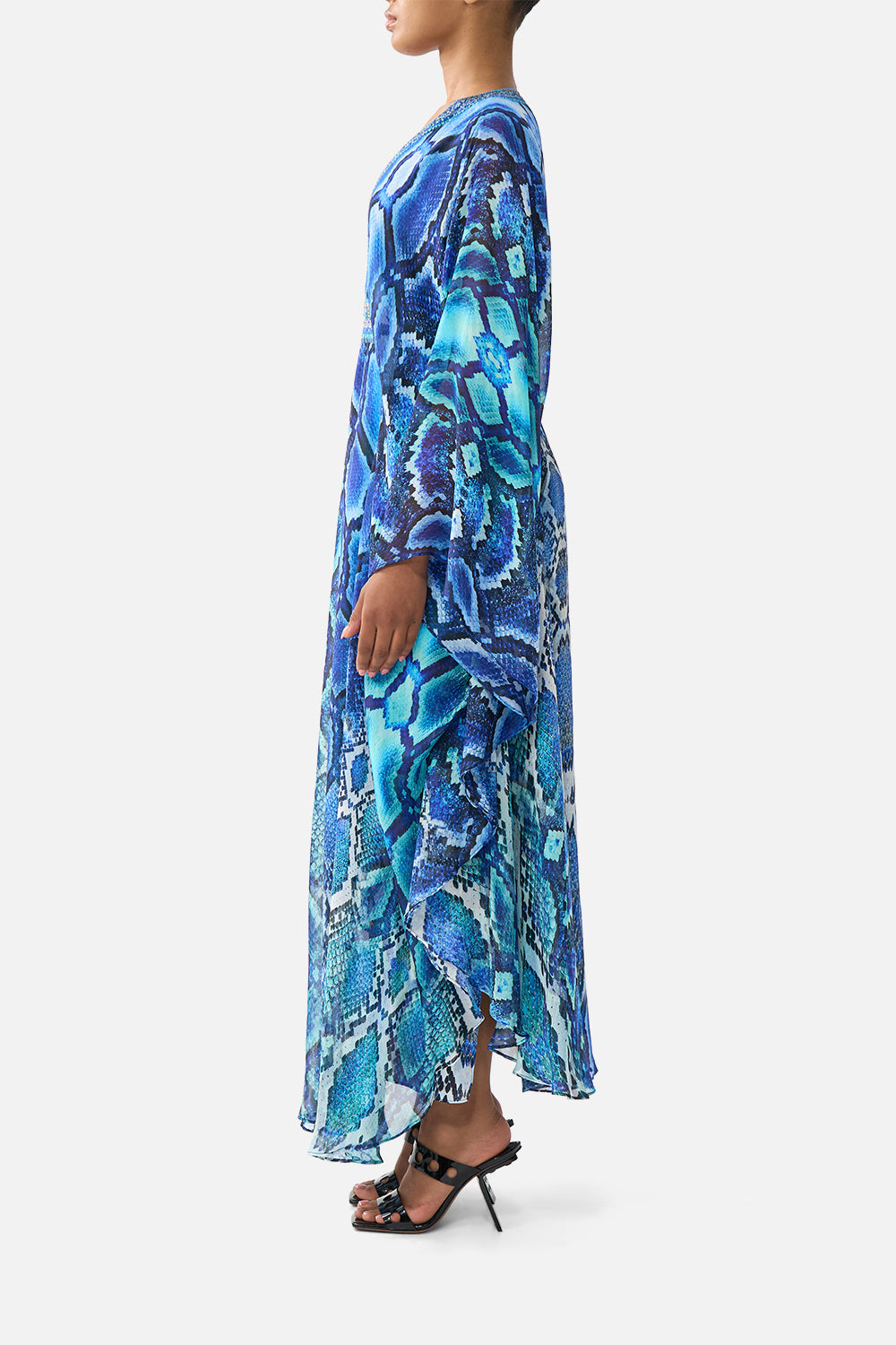 LONG KAFTAN WITH WAIST DETAIL THE SAPPHIRE SERPENT
