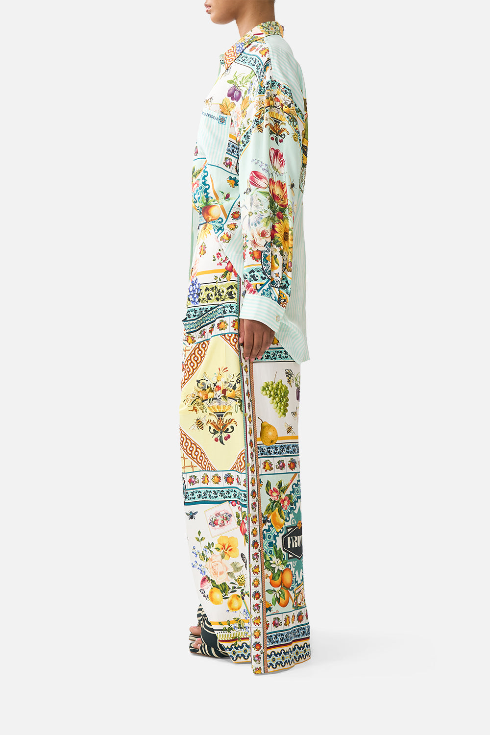 WIDE LEG TROUSER WITH FRONT POCKETS MAGIC OF THE MERCADO