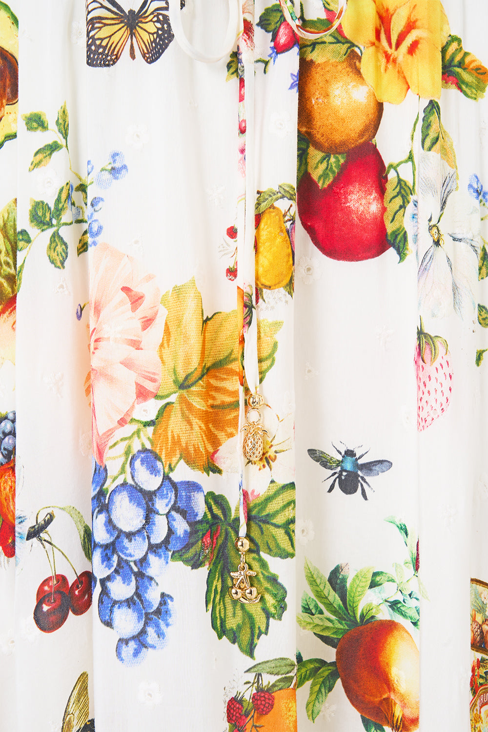 The CAMILLA FLUTTER SLEEVE MIDI DRESS WITH FRILL DETAIL MAGIC OF THE MERCADO