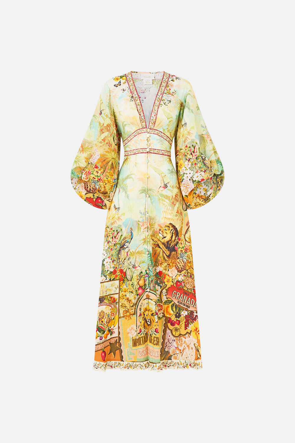 The CAMILLA SHAPED WAISTBAND MIDI DRESS VA VA VINTAGE