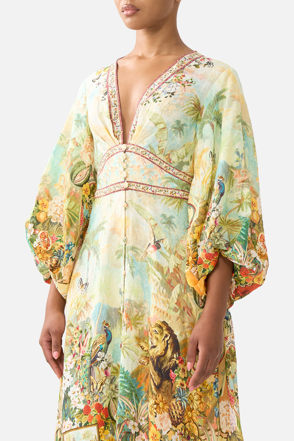 The CAMILLA SHAPED WAISTBAND MIDI DRESS VA VA VINTAGE