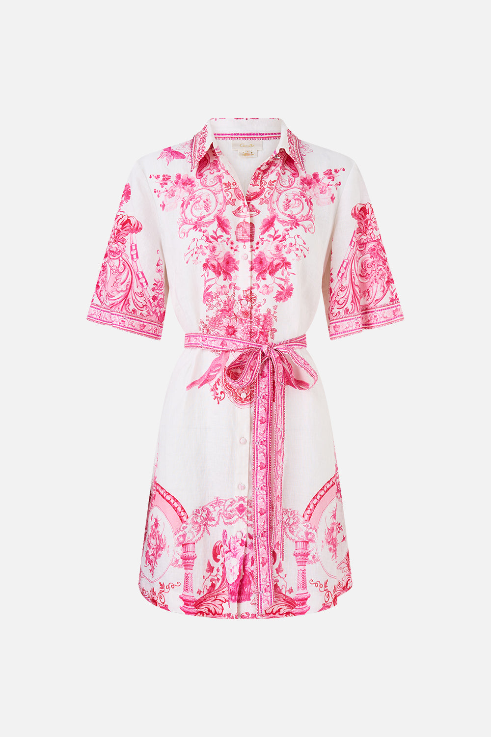 SHORT SHIRT DRESS LIVIN LA VIDA ROSA