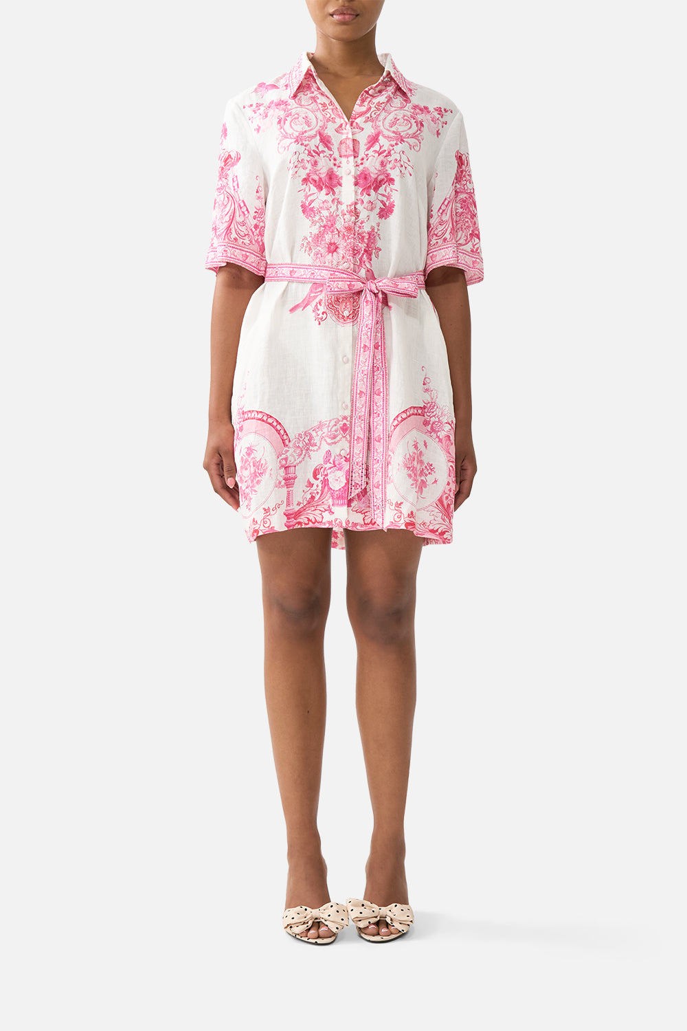 SHORT SHIRT DRESS LIVIN LA VIDA ROSA