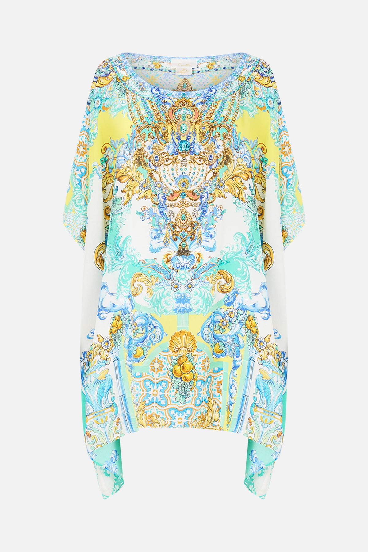 SHORT ROUND NECK KAFTAN DIAL UP THE TILES