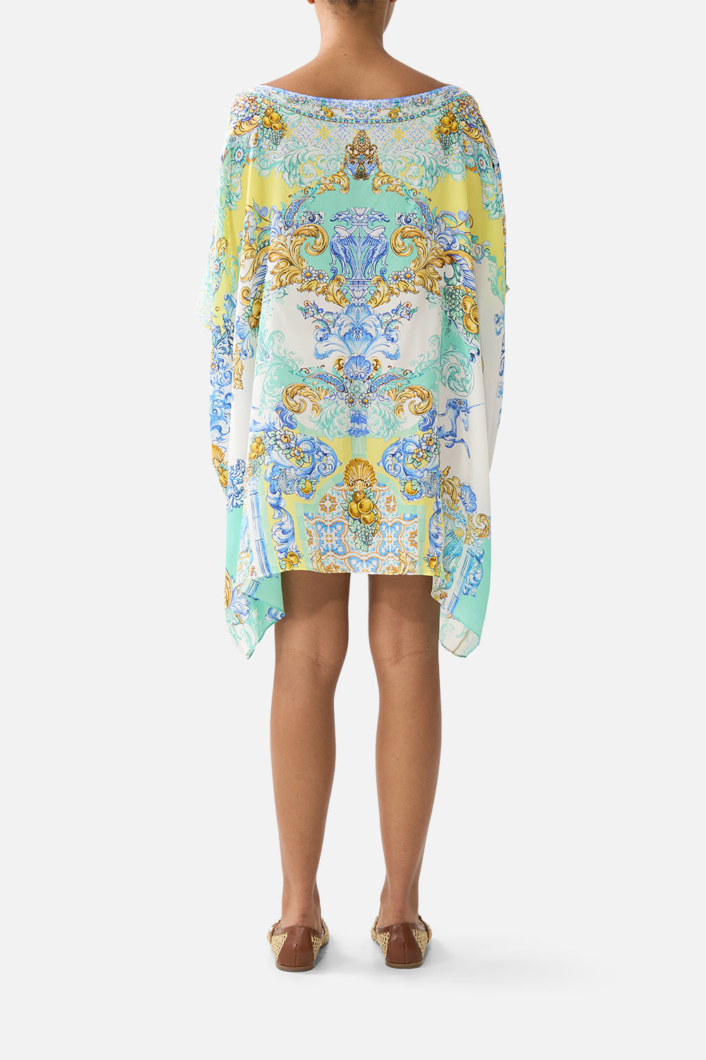 SHORT ROUND NECK KAFTAN DIAL UP THE TILES