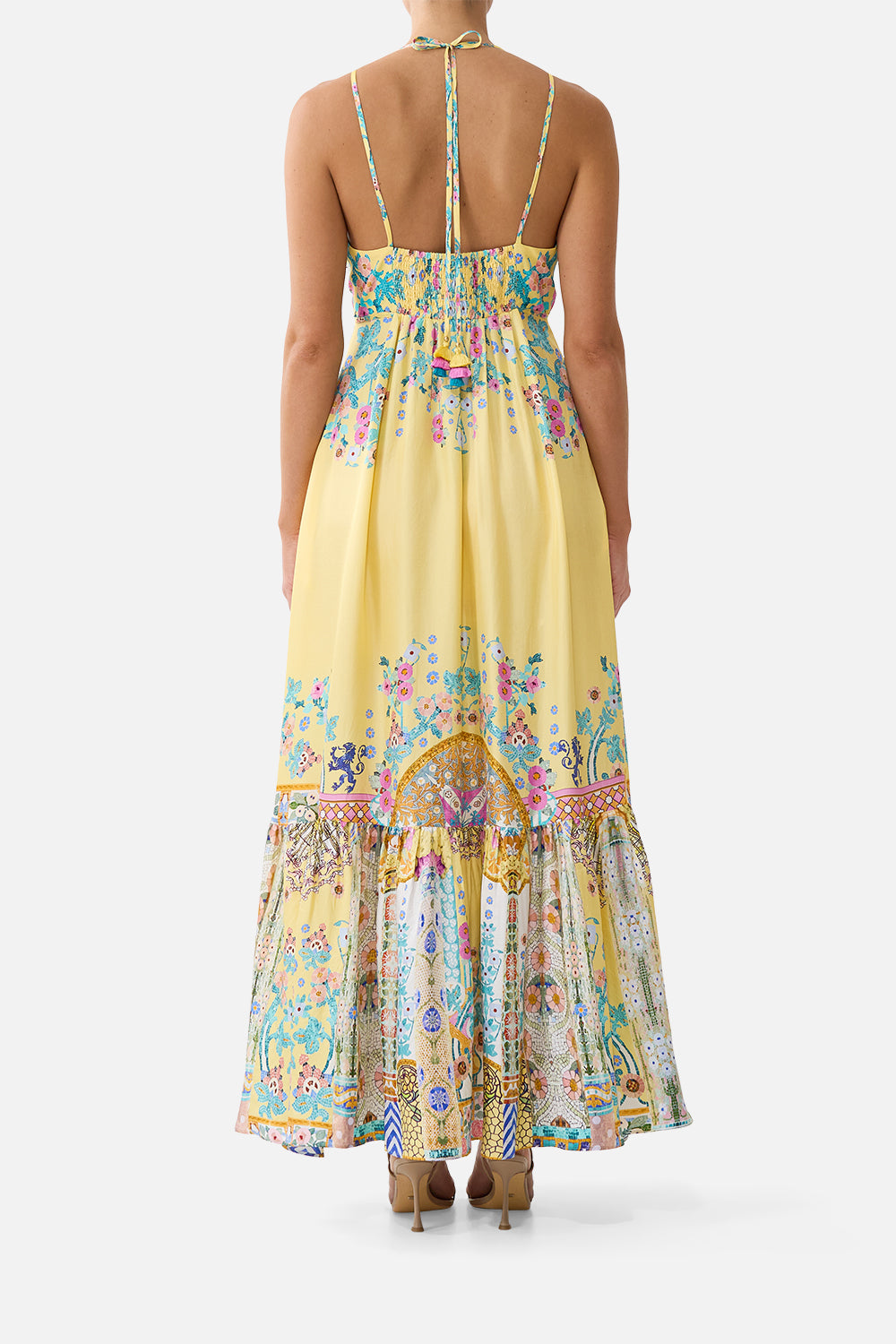 The CAMILLA TIERED DRESS WITH HARDWARE BARCELONA BEBE