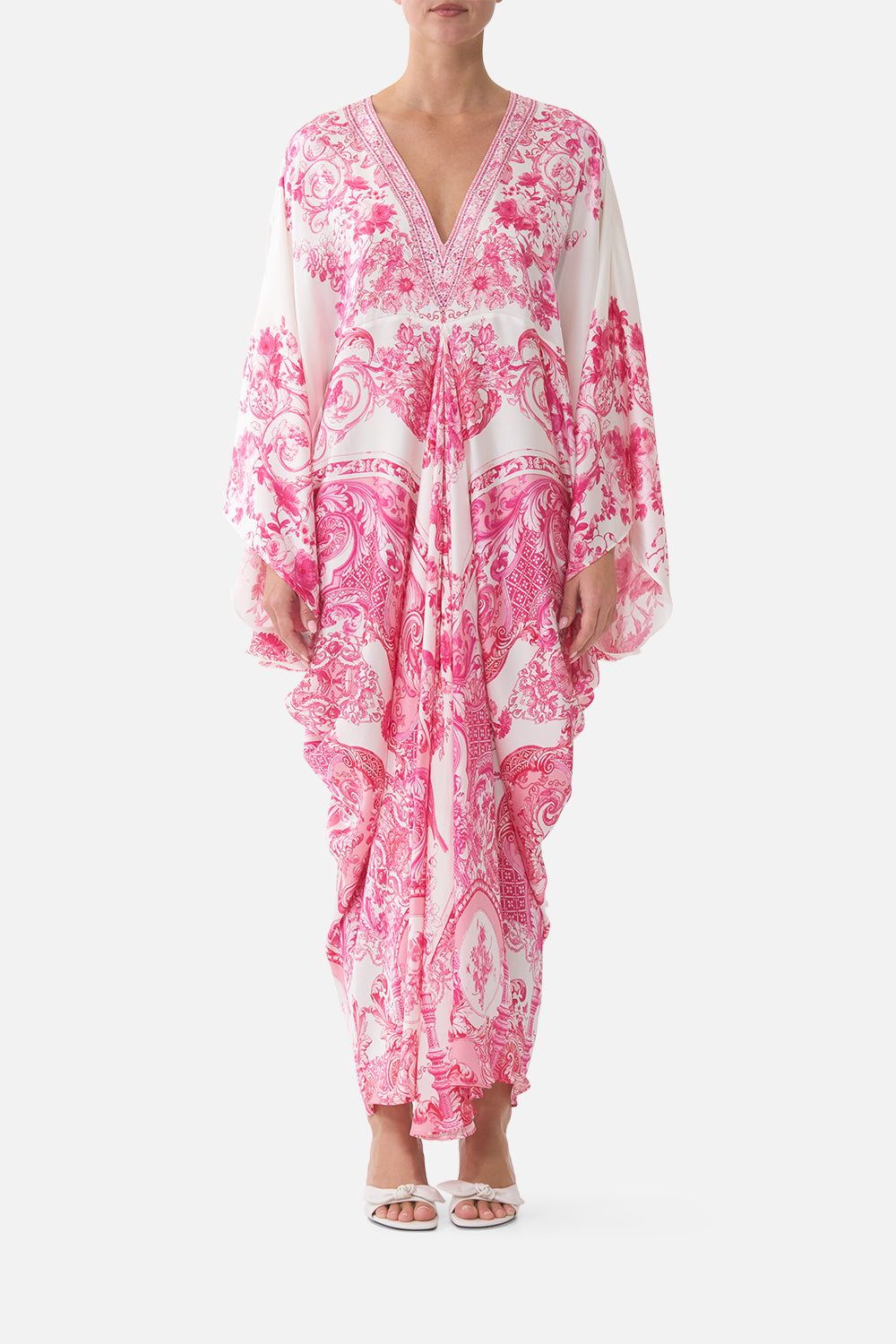 T SHAPE LONG KAFTAN LIVIN LA VIDA ROSA