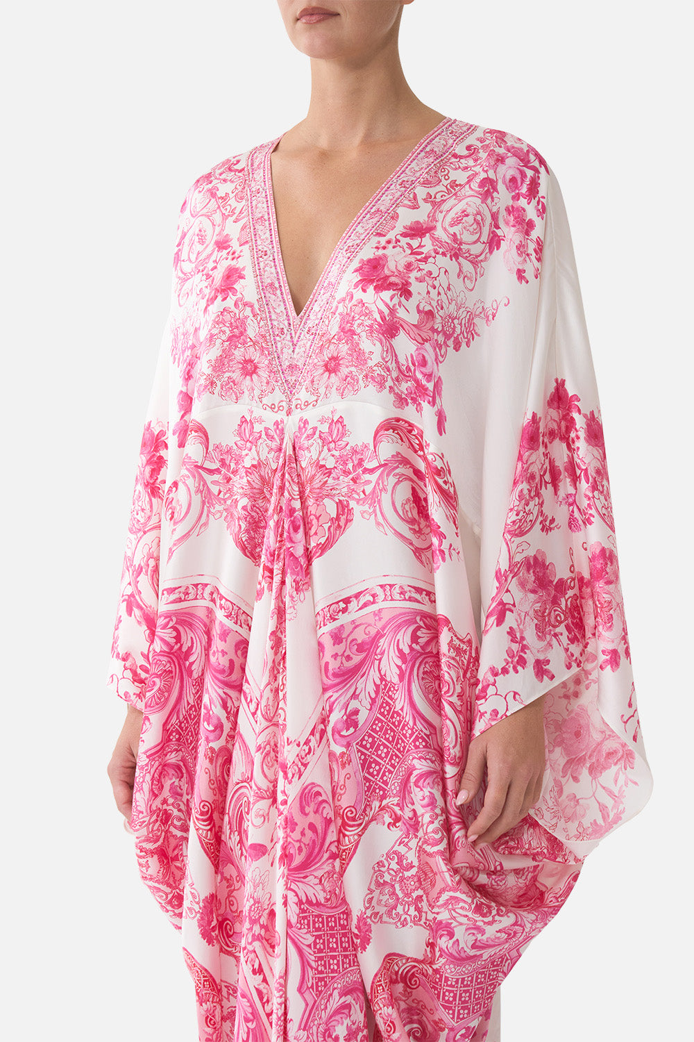 T SHAPE LONG KAFTAN LIVIN LA VIDA ROSA