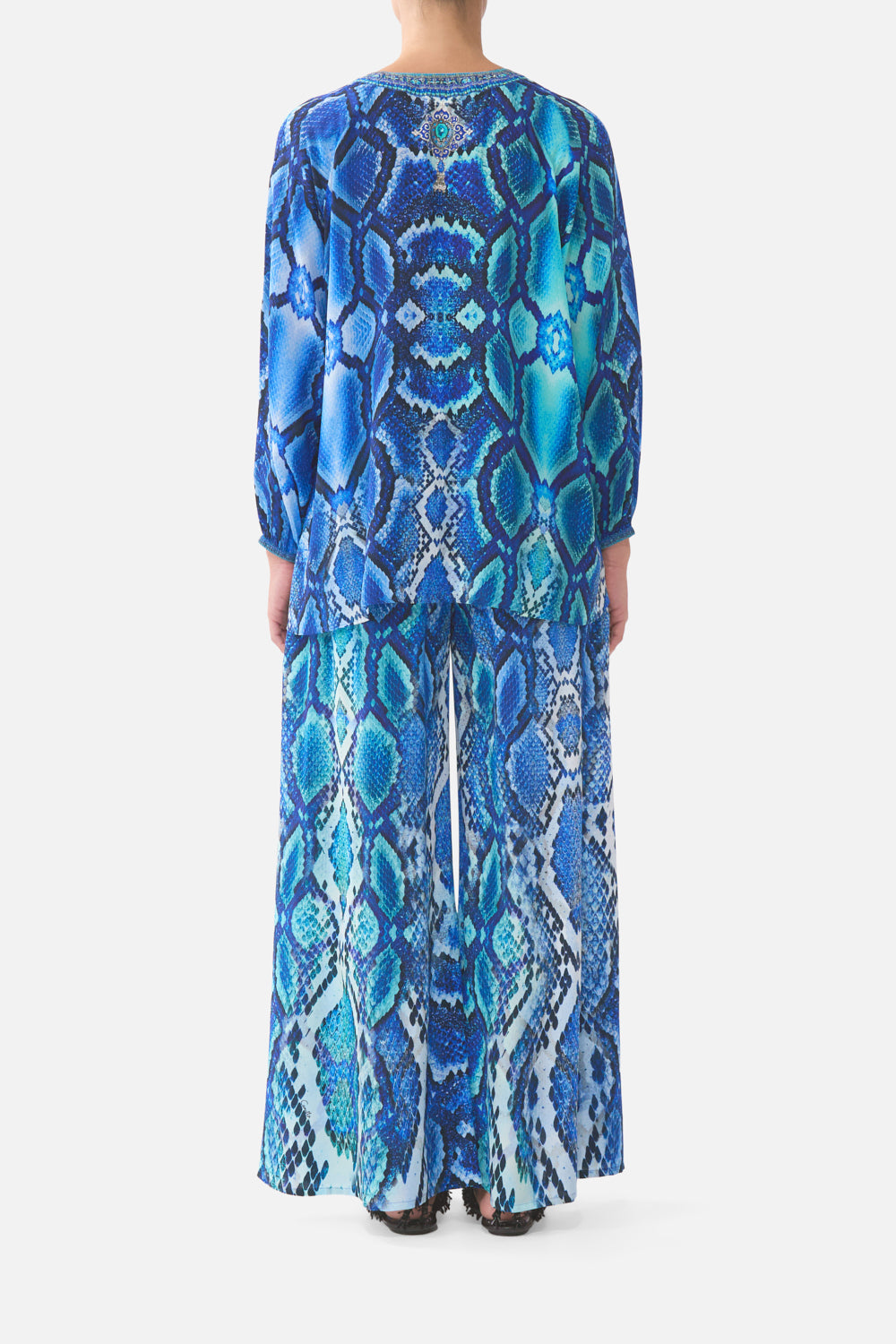 SHIRRED WAIST PANT THE SAPPHIRE SERPENT