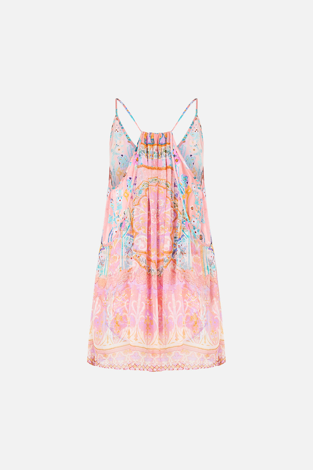 RACER BACK TOP WITH OVERLAY HOWDY GAUDI