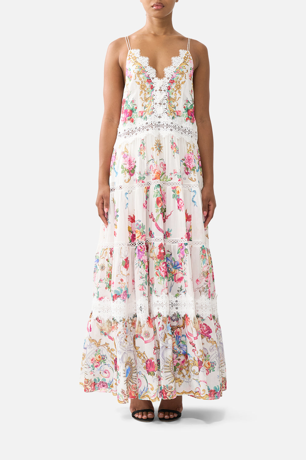 The CAMILLA TRAPEZE TIERED DRESS TORERO LIBERTINETORERO LIBERTINE
