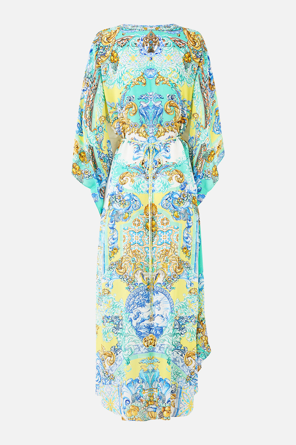 GATHERED WAIST KAFTAN DIAL UP THE TILES