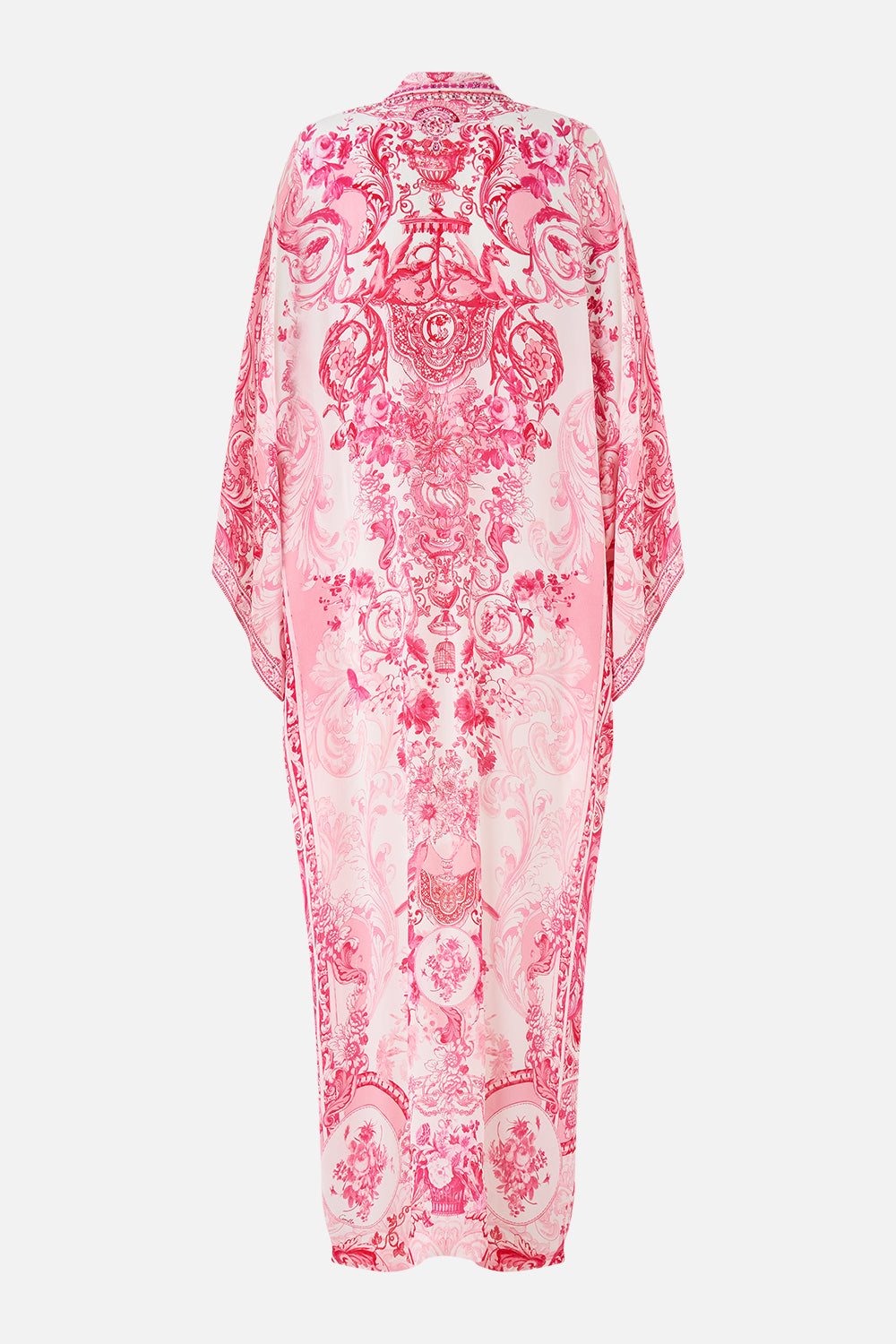 The CAMILLA KIMONO LAYER WITH COLLAR LIVIN LA VIDA ROSA