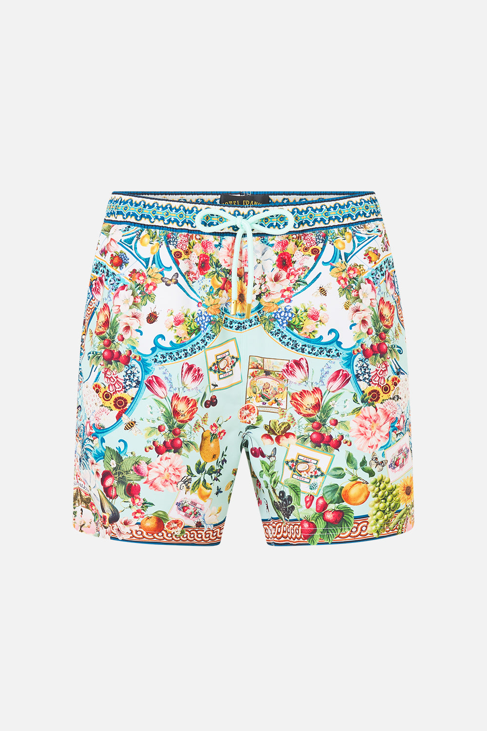 The CAMILLA MID LENGTH BOARDSHORT WITH ELASTIC WAIST MAGIC OF THE MERCADO