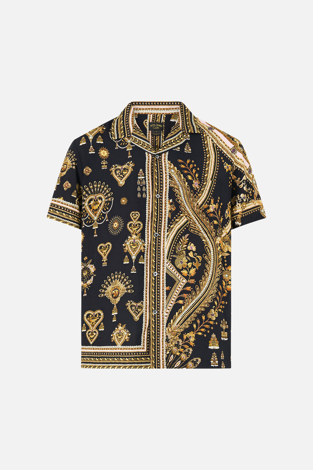 SHORT SLEEVE CAMP COLLARED SHIRT TAURUS RISING