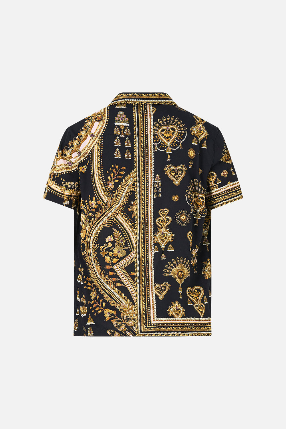 SHORT SLEEVE CAMP COLLARED SHIRT TAURUS RISING
