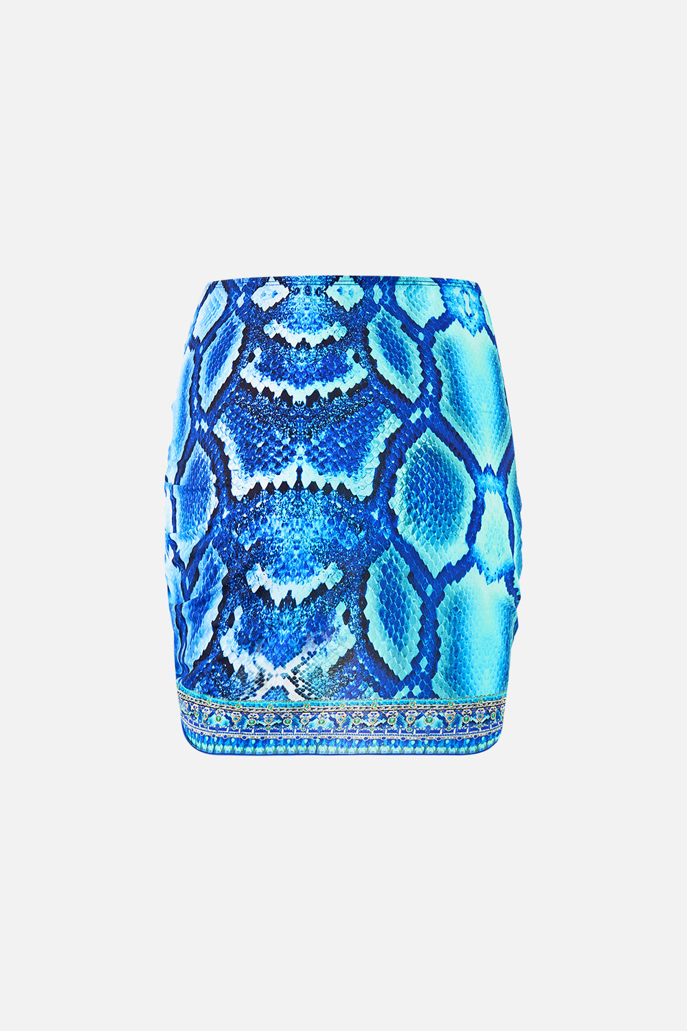 RUCHED SHORT SARONG W RING FRONT TRIM THE SAPPHIRE SERPENT