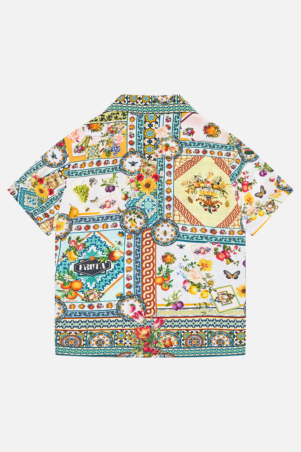 The CAMILLA BOYS SHORT SLEEVE CAMP COLLARED SHIRT MAGIC OF THE MERCADO