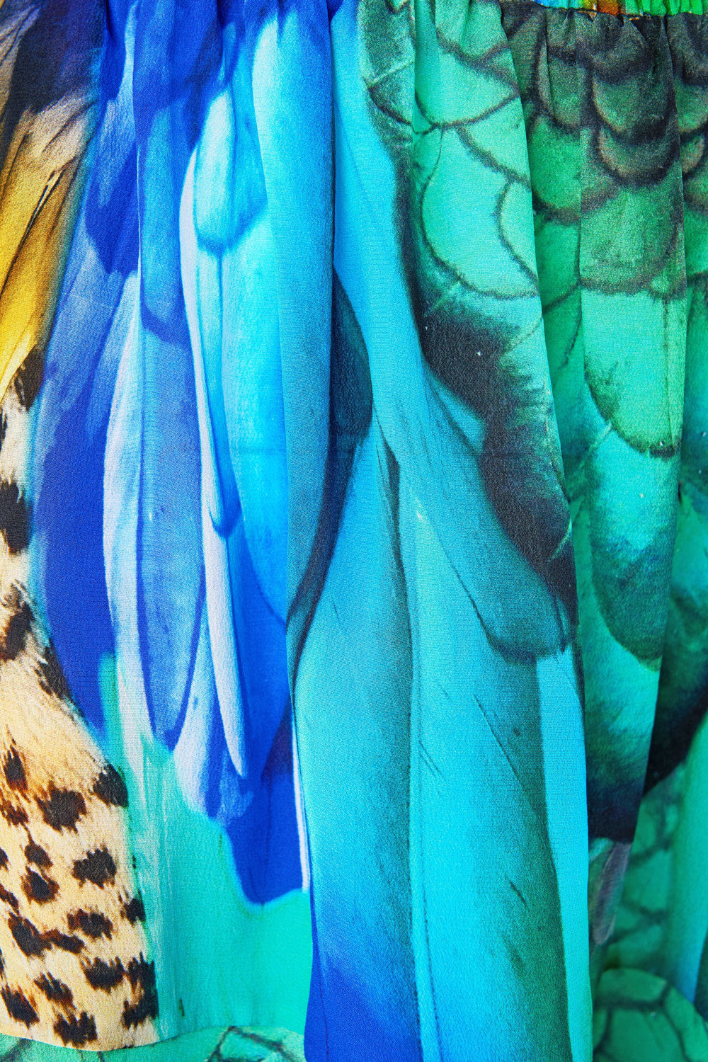 OFF SHOULDER SHORT DRESS JUNGLE FLIGHT