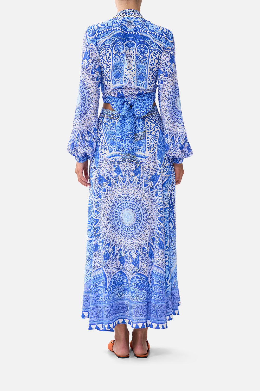 The CAMILLA PANELLED FLARED LONG SKIRT THE BOSPHOROUS
