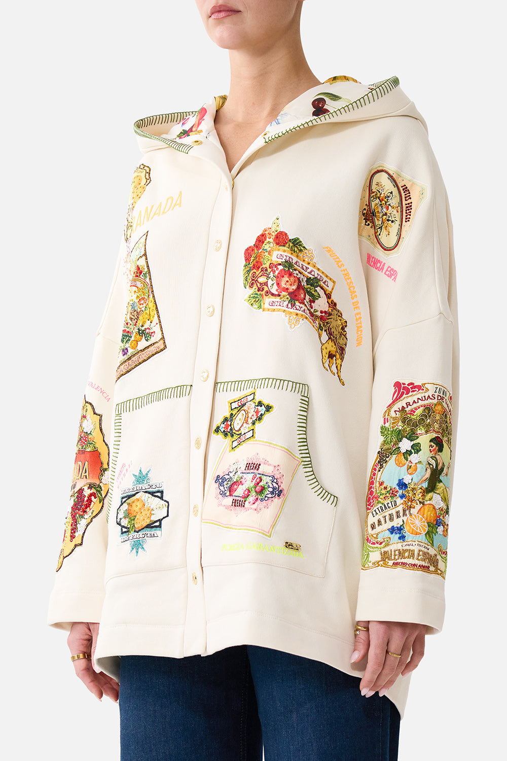The CAMILLA HOODIE JACKET WITH POCKETS MAGIC OF THE MERCADO